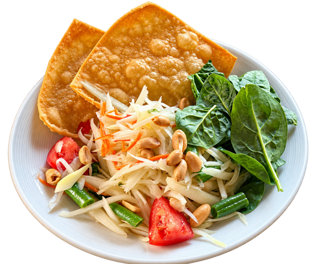 BANGKOK-STYLE PAPAYA SALAD (SOM TUM THAI).